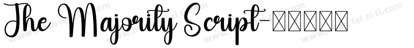 The Majority Script字体转换